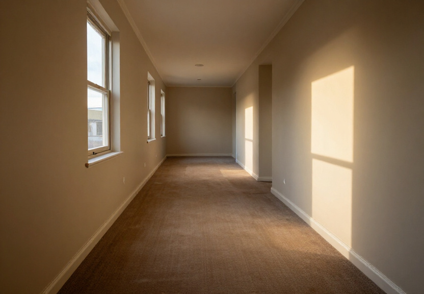 Restored living room in Fairfield Heights after flood cleanup